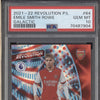 Emile Smith Rowe 2021-22 Panini Revolution Soccer 64 Galactic RC PSA 10 ASR