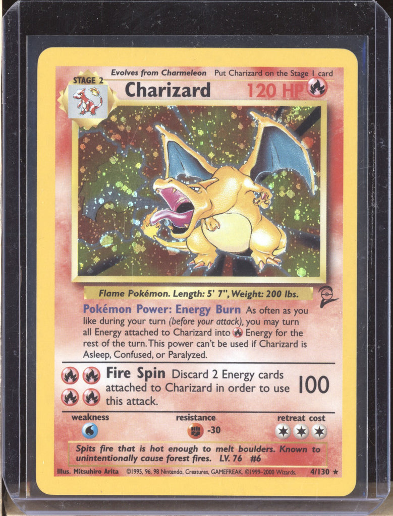 Charizard 2000 Pokemon Base Set 2 4/130 Holo ASR - The Hobby