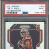 Trey Lance 2021 Panini Prizm 333 Silver RC PSA 9 ASR