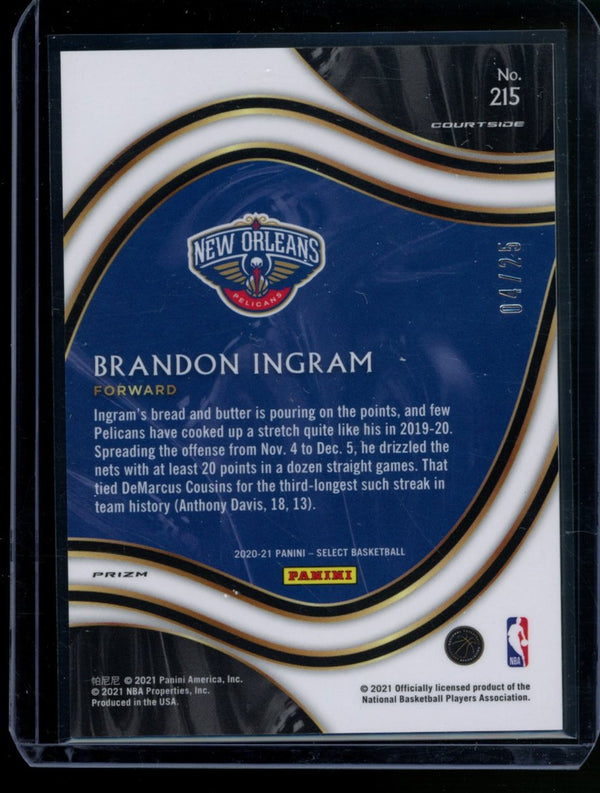 Brandon Ingram  2020-21 Panini Select  Courtside Tie-Dye 4/25