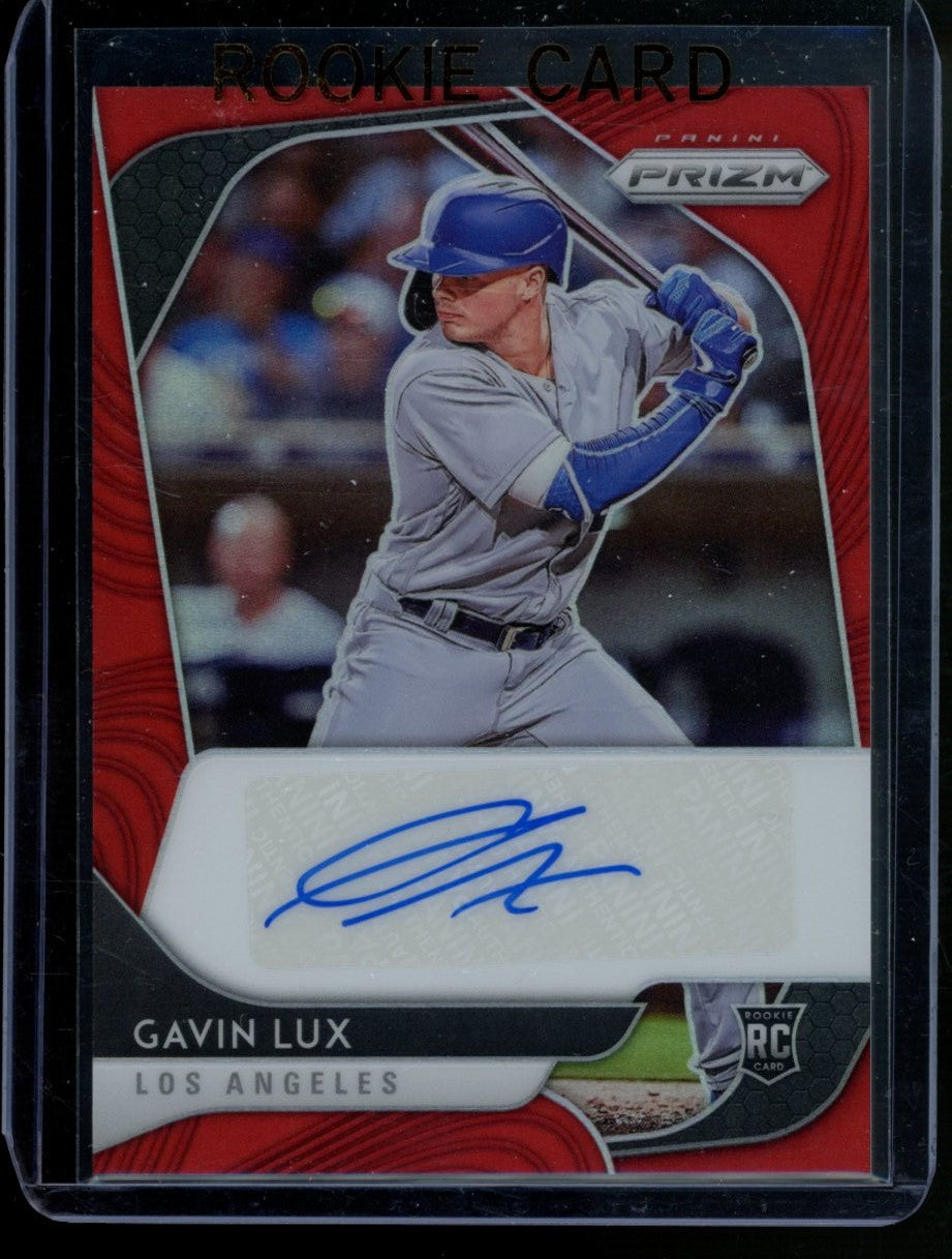 Gavin Lux 2020 Panini Prizm Rookie Autographs Red  RC  30/75