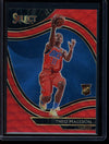 Theo Maledon 2020-21 Panini Select Red Wave Courtside RC