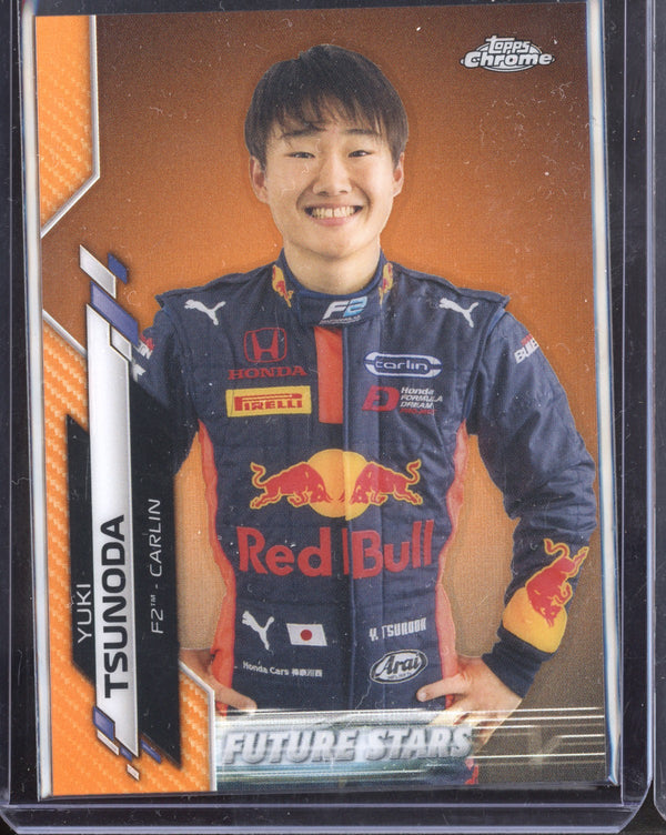 Yuki Tsunoda 2020 Topps Chrome Orange 25/25