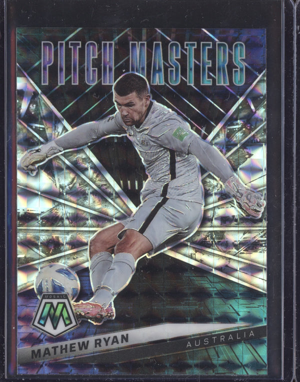 Mathew Ryan 2021-22 Panini Mosaic RTWC 22 Pitch Masters Mosaic