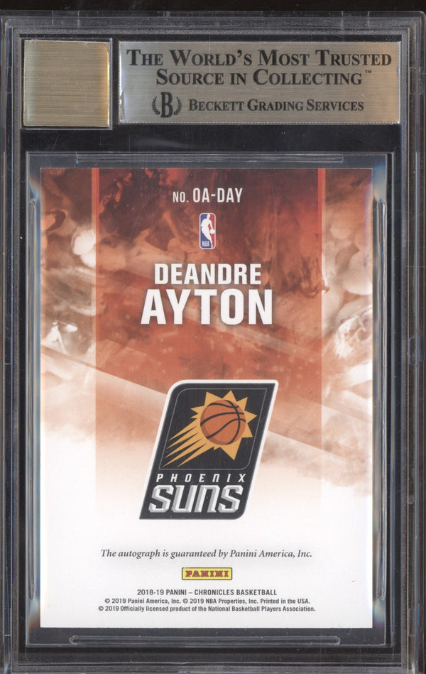 DeAndre Ayton 2018-19 Panini Chronicles Origins Rookie Auto Gold RC 3/10 BGS 9/8