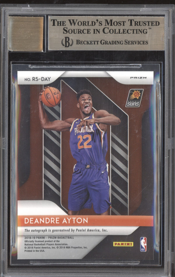 DeAndre Ayton 2018-19 Panini Prizm Rookie Signatures Silver Auto RC BGS 9.5/10