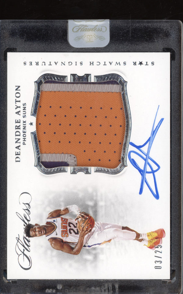 DeAndre Ayton 2018-19 Panini Flawless Star Swatch Signatures Patch Auto RC 3/25