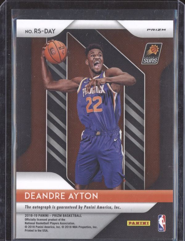 DeAndre Ayton 2018-19 Panini Prizm RS-DAY Rookie Signatures Choice Auto RC