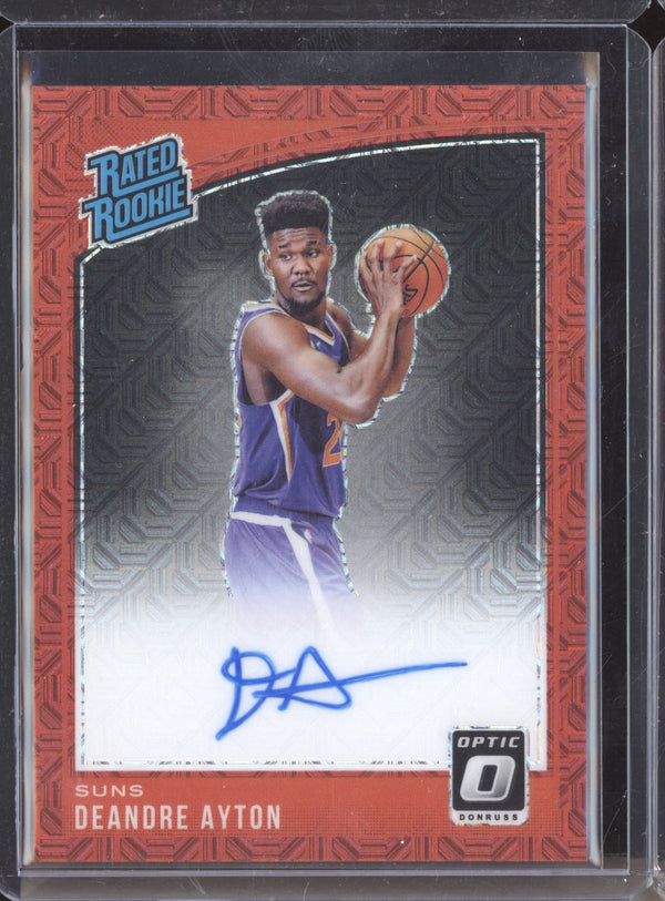 DeAndre Ayton 2018-19 Panini Donruss Optic 157 Choice Auto RC