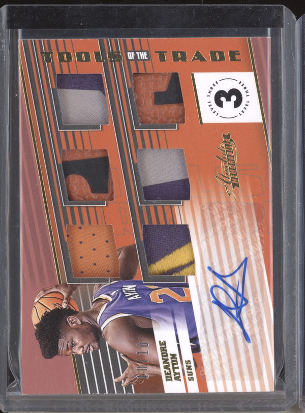 DeAndre Ayton 2018-19 Panini Absolute Tools of the Trade Six Patch Auto RC 10/10