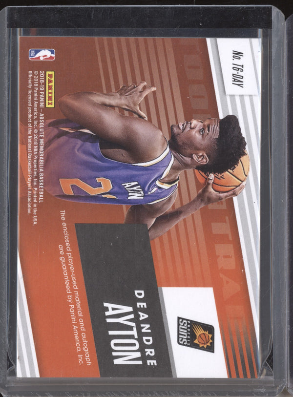 DeAndre Ayton 2018-19 Panini Absolute Tools of the Trade Six Patch Auto RC 10/10