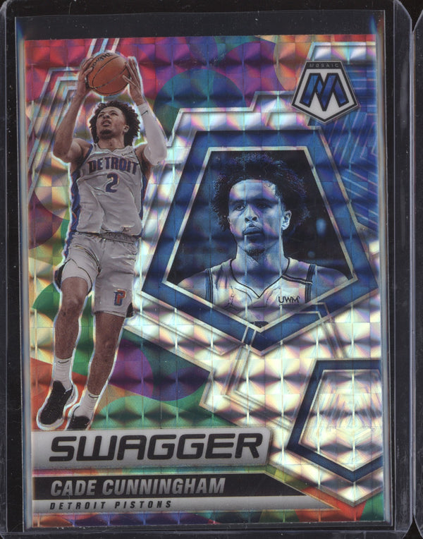 Cade Cunningham 2021-22 Panini Mosaic 9 Swagger RC