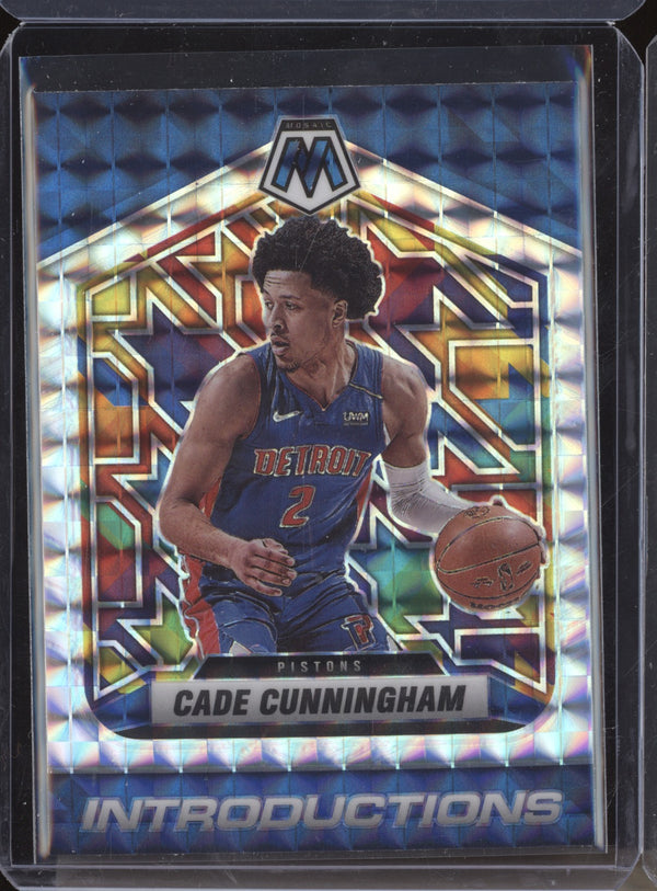 Cade Cunningham 2021-22 Panini Mosaic 3 Introductions Mosaic RC