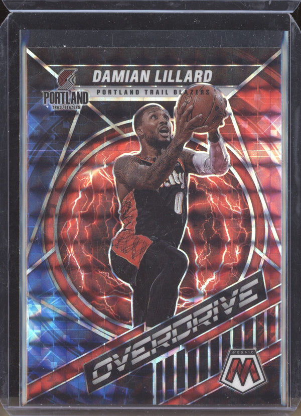 Damian Lillard 2021-22 Panini Mosaic 23 Overdrive