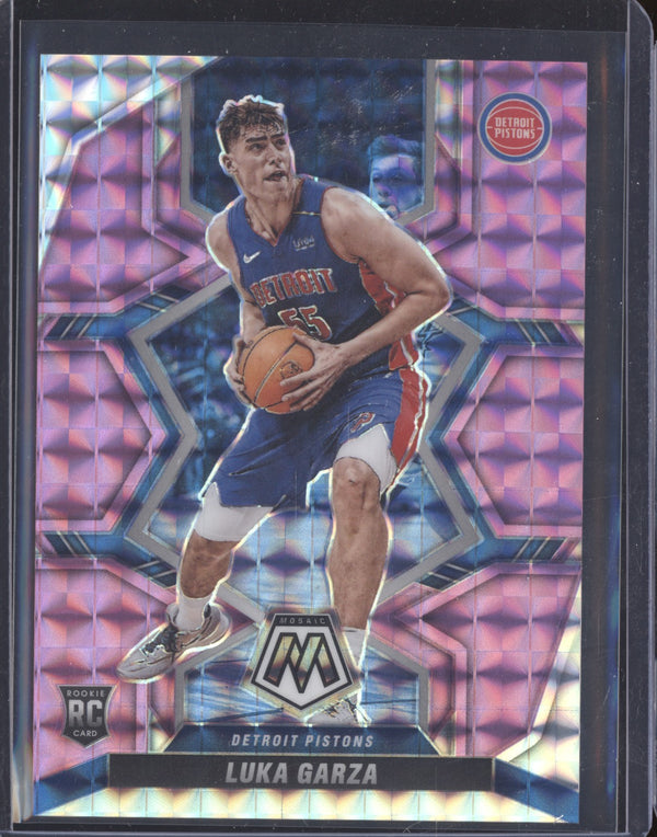 Luka Garza 2021-22 Panini Mosaic 238 Purple RC 43/49