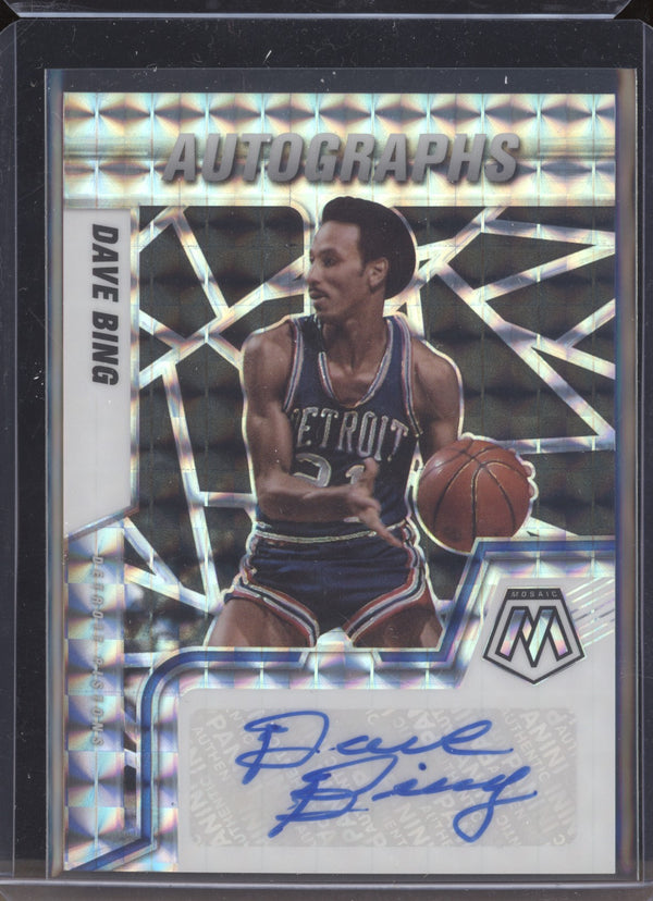 Dave Bing 2021-22 Panini Mosaic AM-DVB Auto