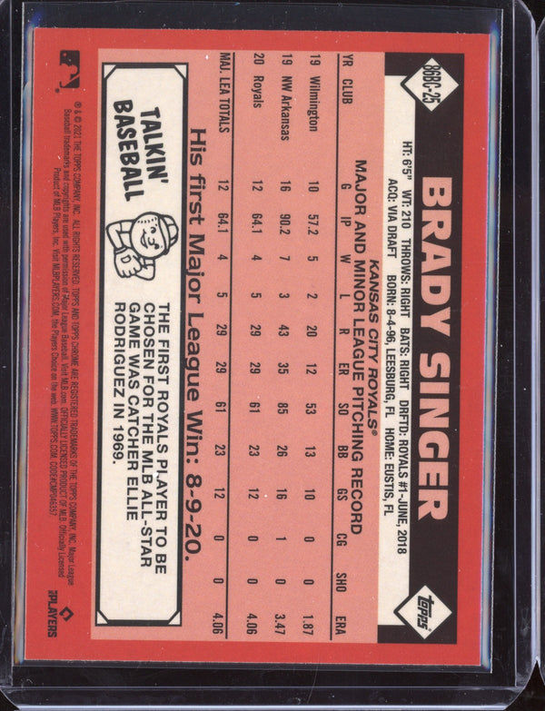 Brady Singer 2021 Topps Chrome 1986 Topps Baseball