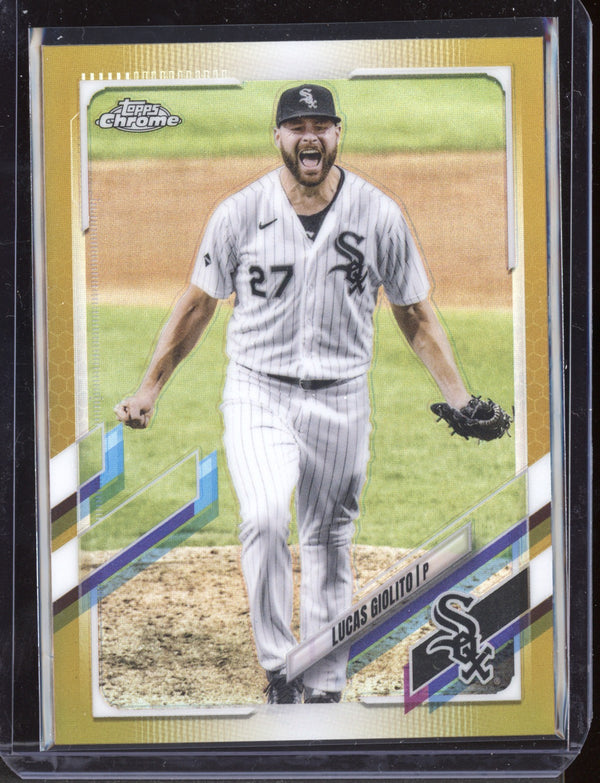 Lucas Giolito 2021 Topps Chrome Gold Refractor 6/50