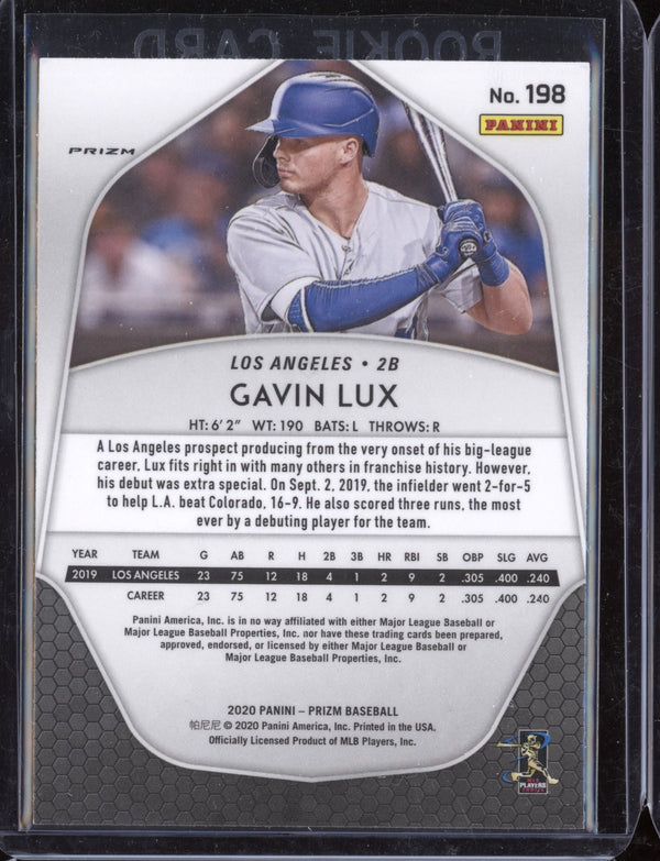 Gavin Lux 2020 Panini  Prizm Red Prizm RC