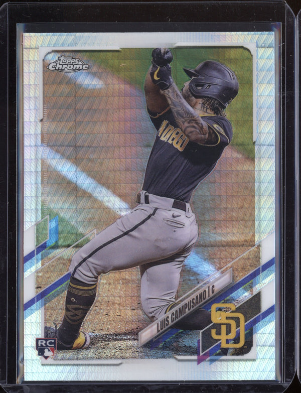 Luis Campusano 2021 Topps Chrome Hyper Prism Refractor RC