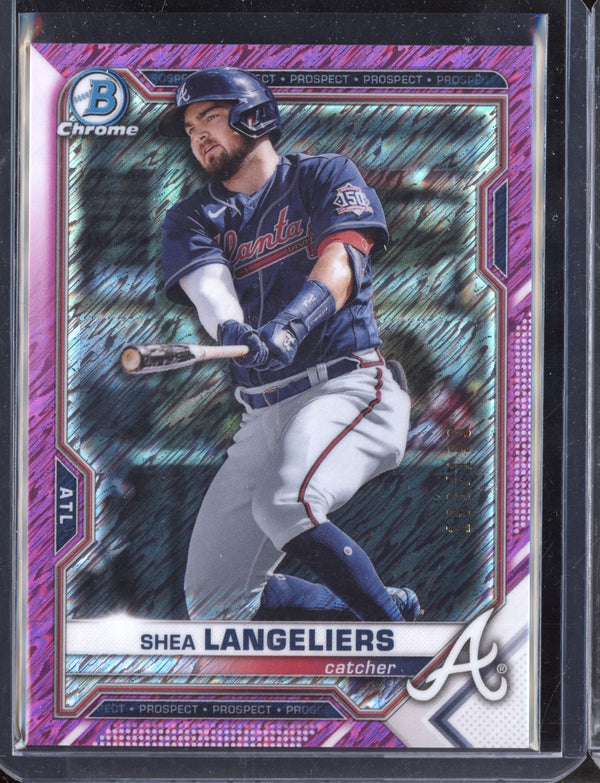 Shea Langeliers 2021 Bowman Chrome Pink Refractor Prospect 109/199