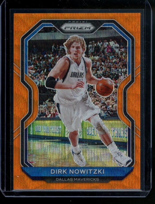 Dirk Nowitzki 2020-21 Panini Prizm Orange Wave Prizm 02/60