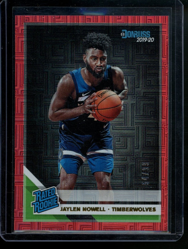 Jaylen Nowell 2019-20 Panini Donruss Red Infinite RC 54/99