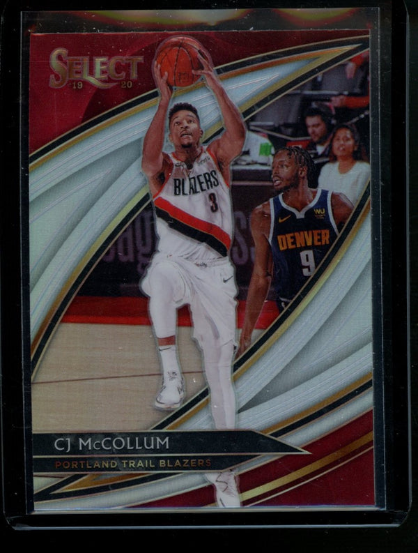 CJ McCollum 2019-20 Panini Select Courtside Silver Prizm