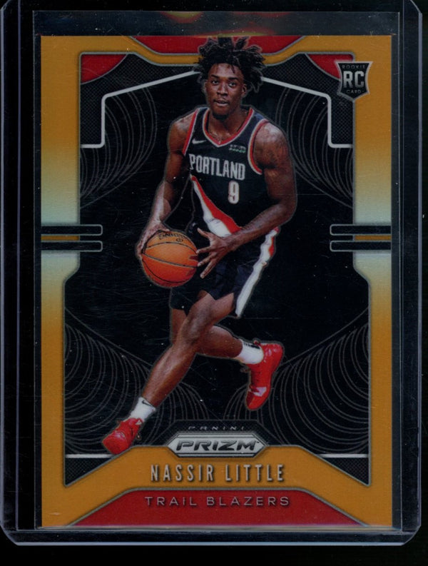 Nassir Little 2019-20 Panini Prizm Orange Prizm RC 10/49