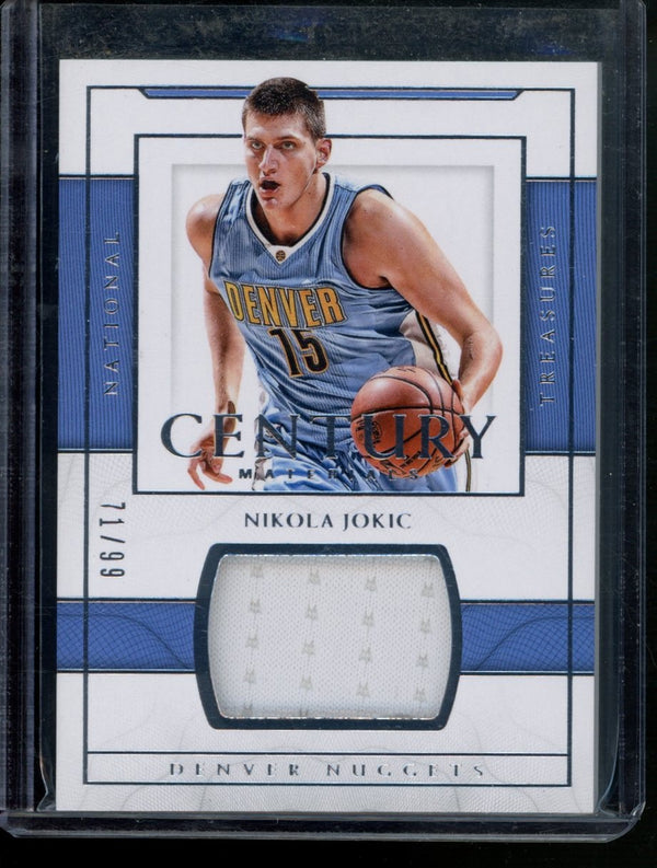 Nikola Jokic 2016-17 Panini National Treasures Century Materials 71/99