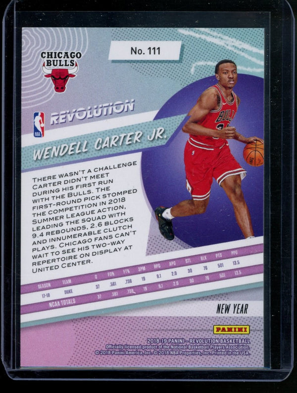 Wendell Carter Jr. 2018-19 Panini  Revolution Chinese New Year Red Cracked RC