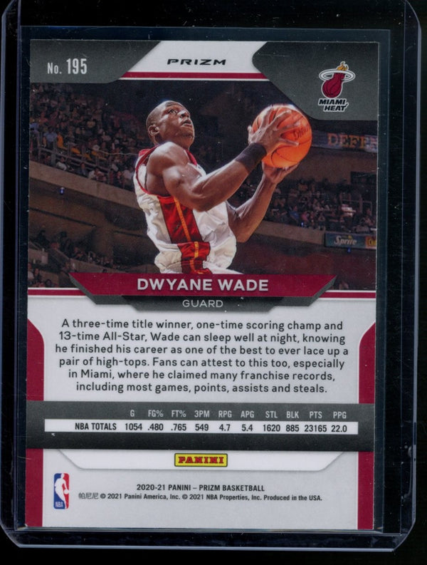 Dwayne Wade 2020-21 Panini Prizm Green Yellow Blue Scope Prizm