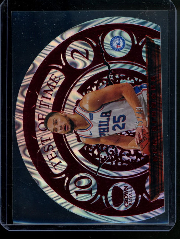 Ben Simmons 2020-21 Panini Crown Royale  Test of Time Red 15/49