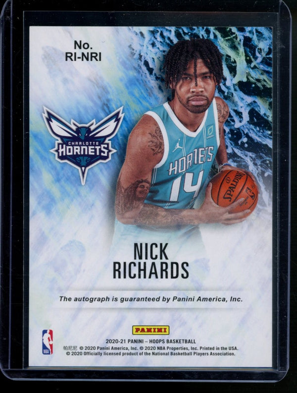 Nick Richards 2020-21 Panini Hoops Rookie Ink RC