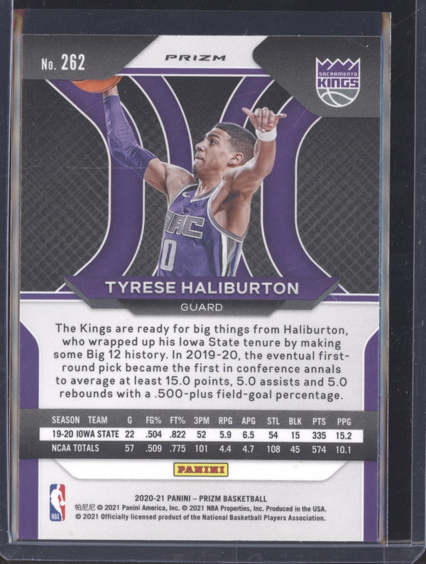 Tyrese Haliburton 2020-21 Panini Prizm 262 Silver RC