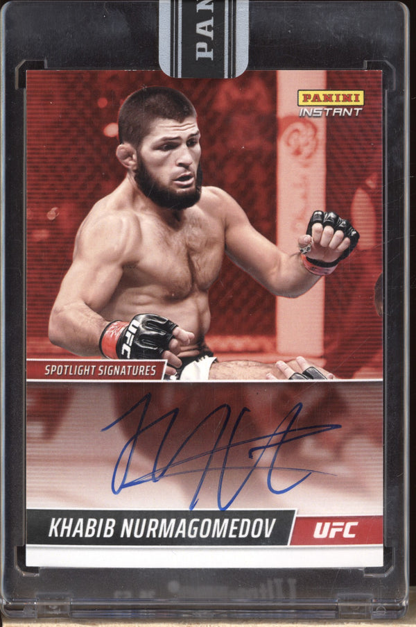 Khabib Nurmagomedov 2022 Panini Instant UFC SS-KN Spotlight Signatures Auto 7/25