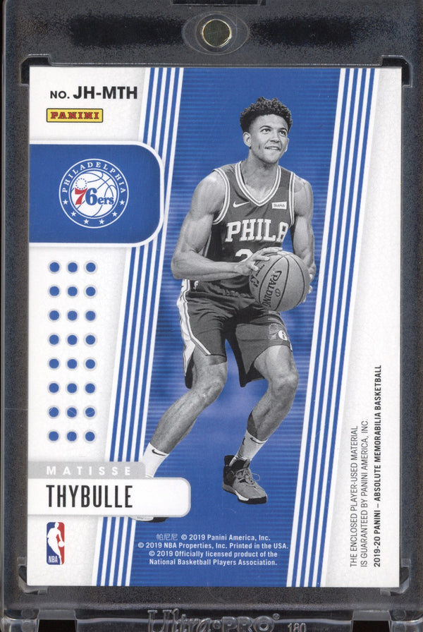 Matisse Thybulle 2019-20 Panini Absolute Memorabilia Jumbo Hat RC 07/20