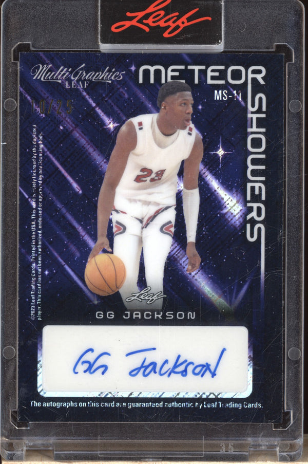 Max Christie GG Jackson 2022 Leaf Multi Graphics Meteor Showers Auto RC 10/25