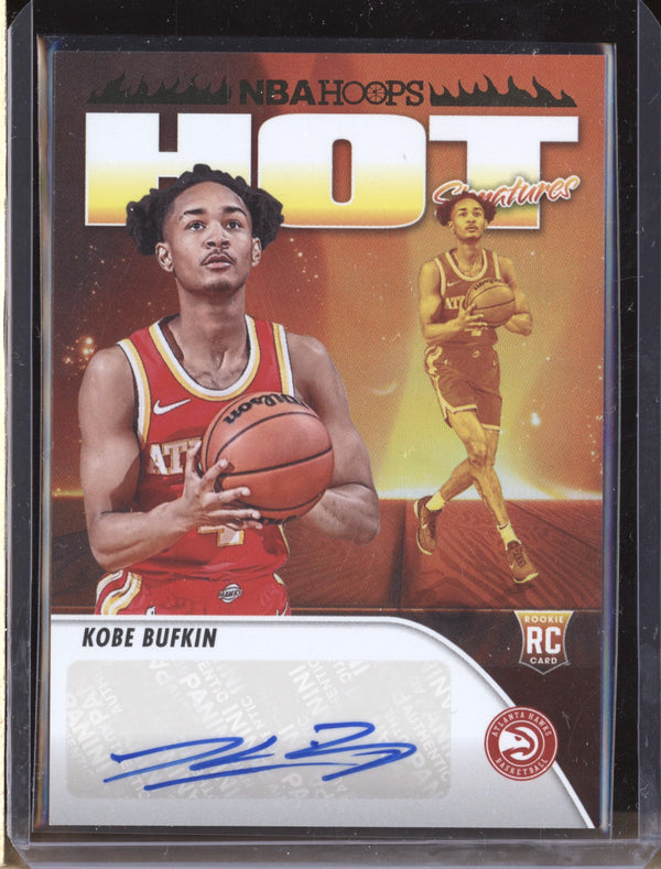 Kobe Bufkin 2023/24 Panini Hoops HSR-KN Hot Signatures Rookie Auto RC