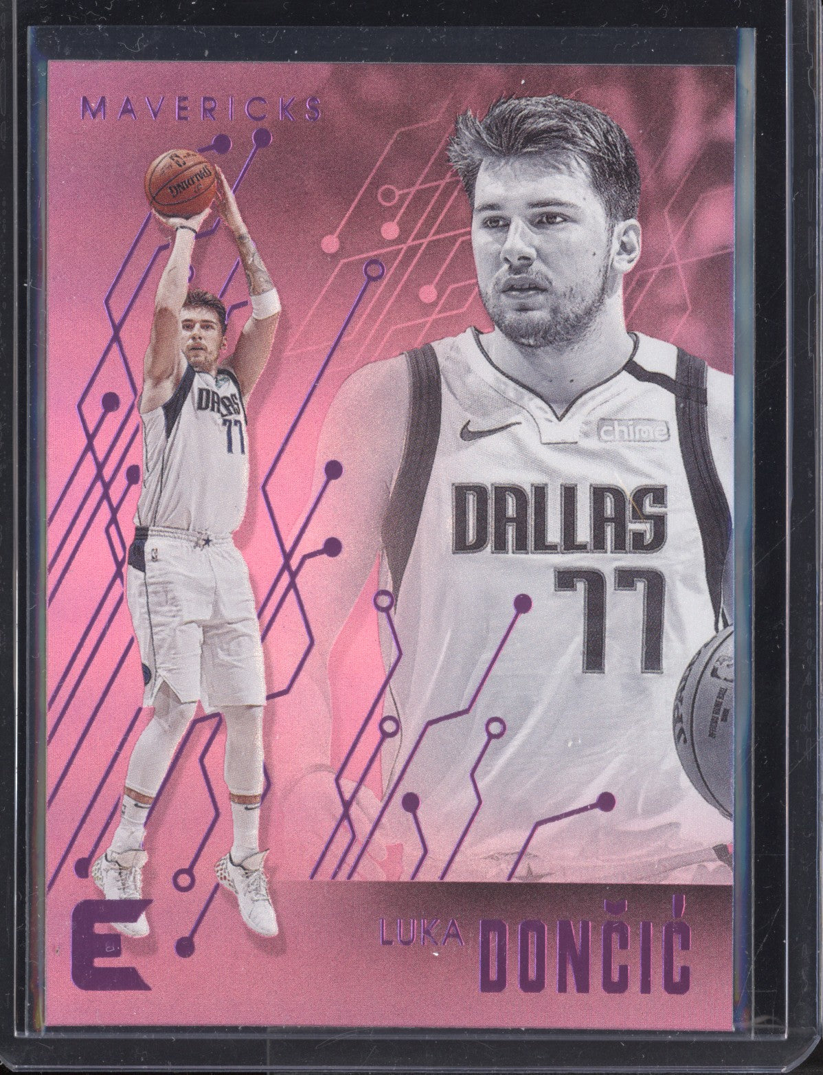 Luka Doncic 2019-20 Panini Chronicles Threads Pink #100 PSA top 10 Gem Mint