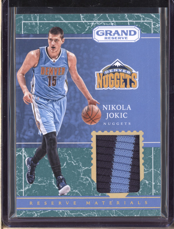 Nikola Jokic 2016-17 Panini Grand Reserve 23 Reserve Materials Marble Jersey 2/10