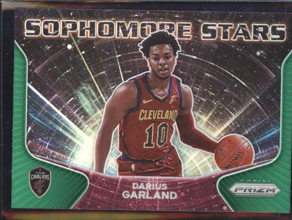 Darius Garland 2020-21 Panini Prizm 4 Sophomore Stars Green