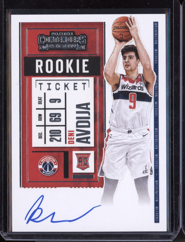 Deni Avdija 2020-21 Panini Contenders Rookie Ticket Auto RC