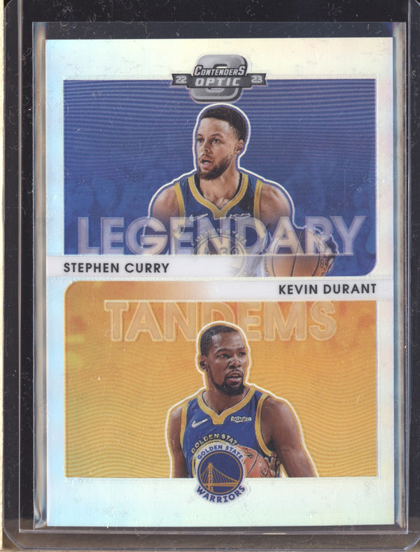 Stephen Curry Kevin Durant 2022-23 Panini Contenders Optic 1 Legendary Tandems