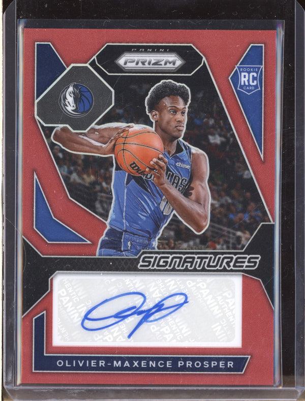 Olivier-Maxence Prosper 2023-24 Panini Prizm Rookie Signatures Red Auto RC 45/99