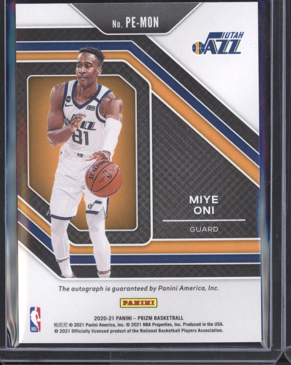 Miye Oni 2020/21 Panini Prizm Penmanship