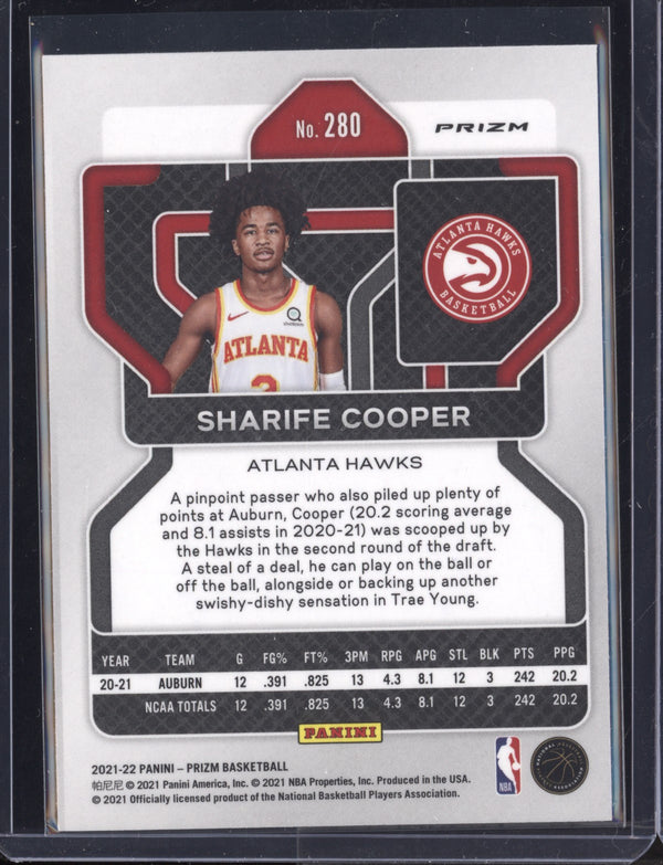 Sharife Cooper 2021-22 Panini Prizm Silver RC