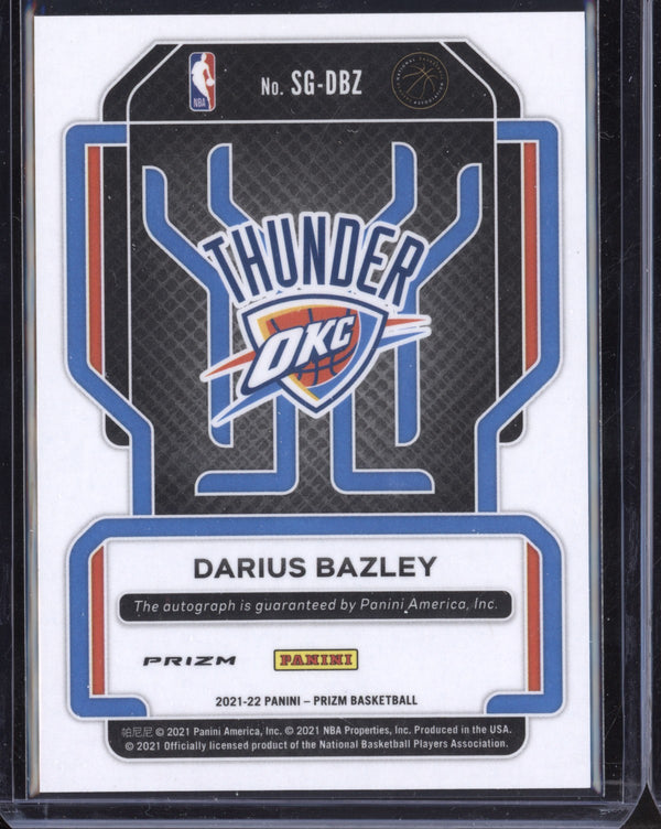 Darius Bazley 2021-22 Panini Prizm Signatures Silver