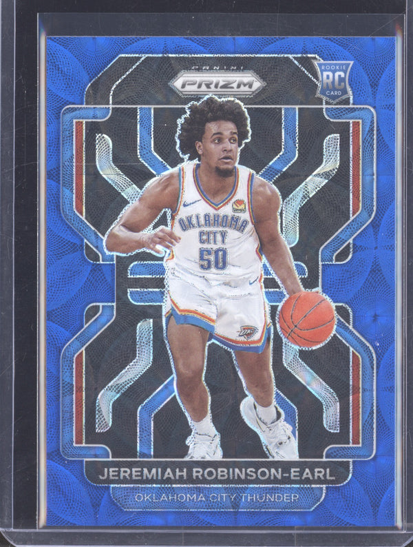 Jeremiah Robinson-Earl 2021-22 Panini Prizm 319 Choice Blue RC 10/39