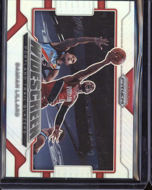 Damian Lillard 2021-22 Panini Prizm Widescreen silver